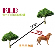 KLB 室外自由運動狗鍊 (主索10M+鍊索10尺)/ 戶外圈養必備 鋼索製造